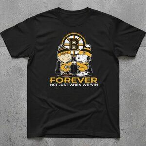 Boston Hockey Forever Not Just When We Win Cartoon Fan T-Shirt – Funny Hockey